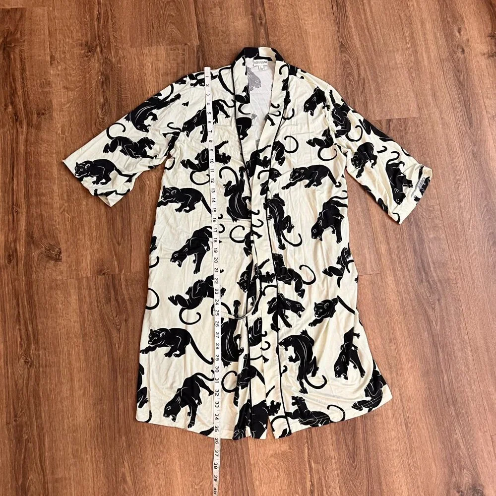 Kilo Brava Panther Short Loungewear Robe Sz L